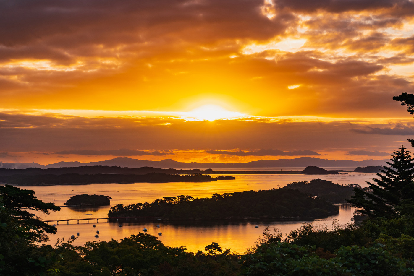 日の出・初日の出・ご来光イメージ　松島