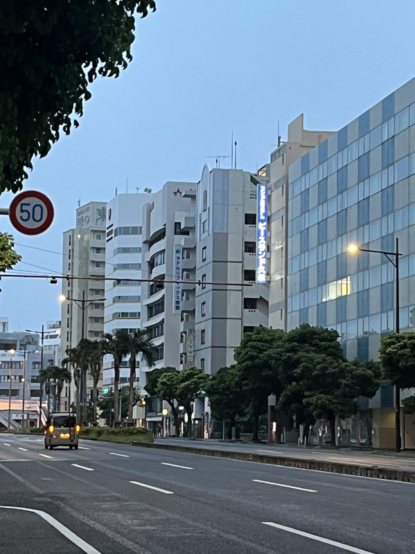 ホテルが並んでいる