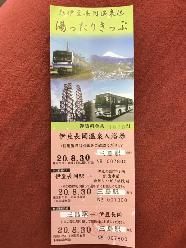 伊豆箱根鉄道の「湯ったりきっぷ」