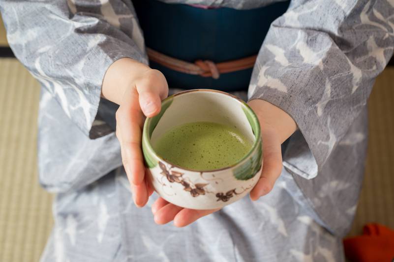 香り高い抹茶が
二人をお出迎え / 2