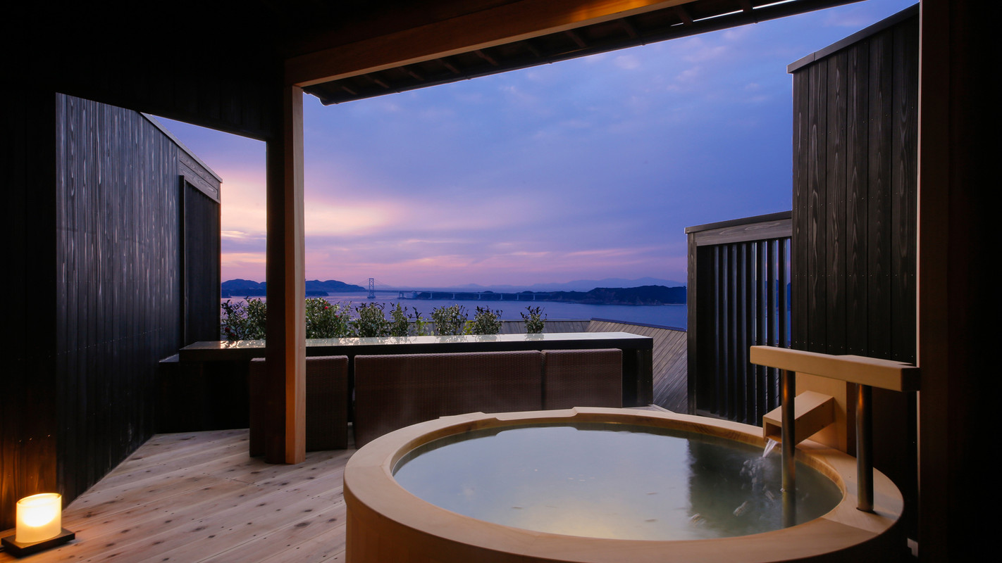 別邸 蒼空 天空TypeCの露天風呂