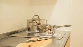 デラックス ダブルまたはツインルーム 禁煙 キッチン