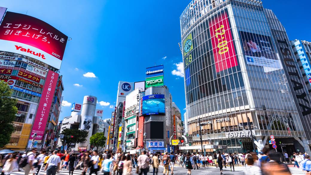 渋谷駅前の交差点イメージ / 1
