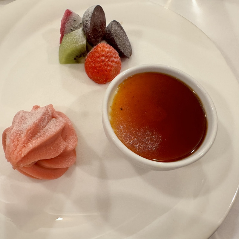 夕食のデザート