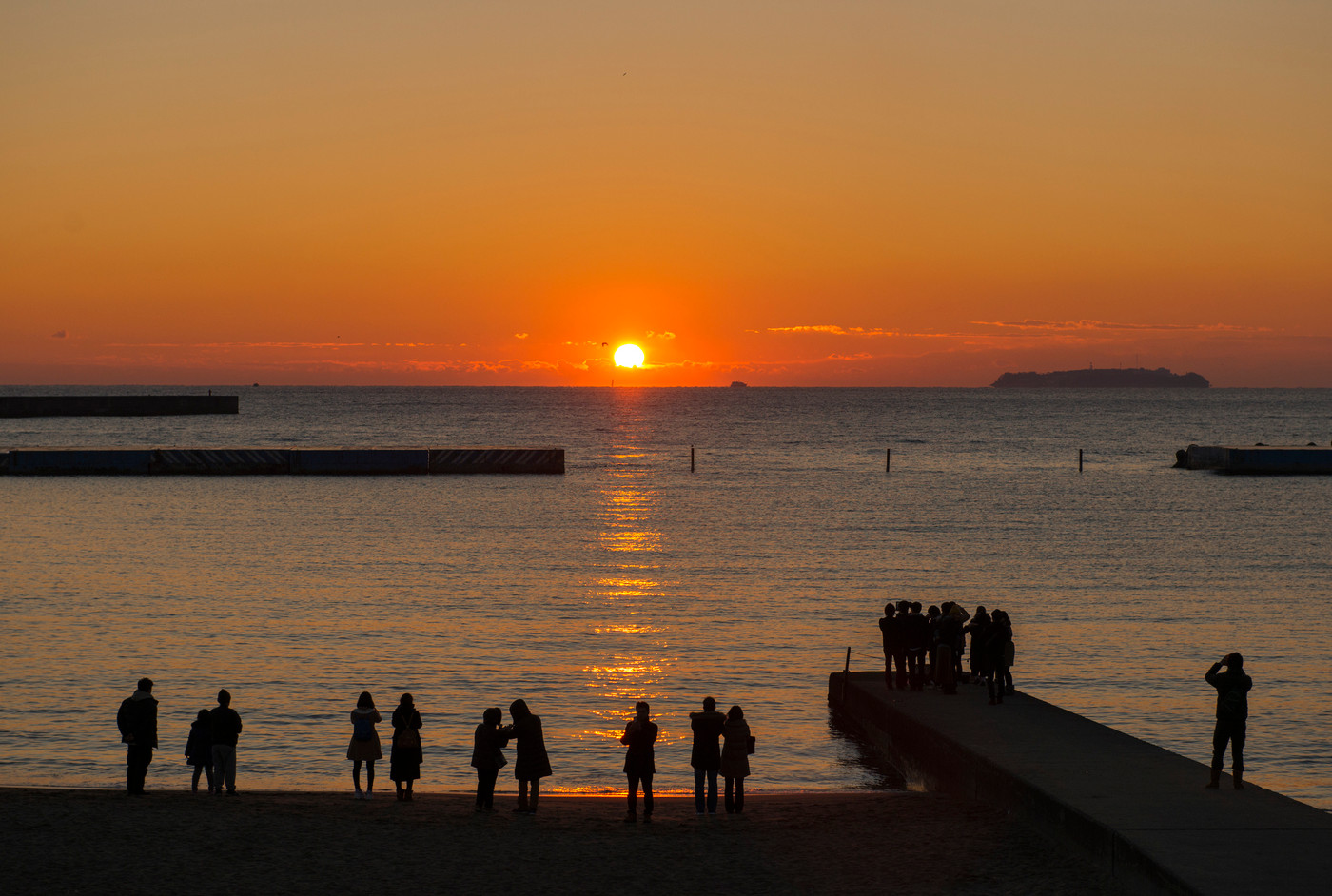 【静岡県熱海】初日の出　朝焼け