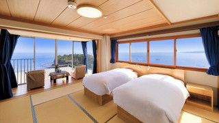 本館401オーシャンビュー和洋室ツインベッド、次の間付 禁煙