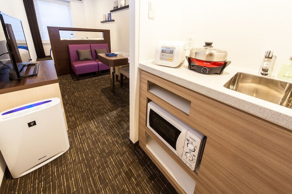 客室にキッチン付き、広めのユニットバスで快適なホテル3402748