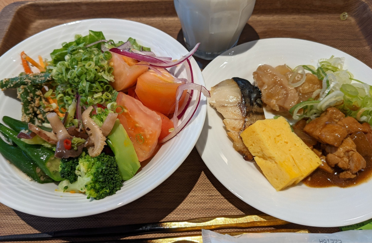 朝食・お野菜多め