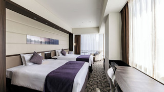 プレミアムツインルーム 禁煙 ※3名様でご利用時は、通常ベッド2台+エキストラベッド1台でのご用意となります。