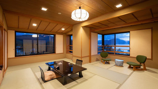 和室 15畳 レイクビュー 専用ダイニングルーム 禁煙