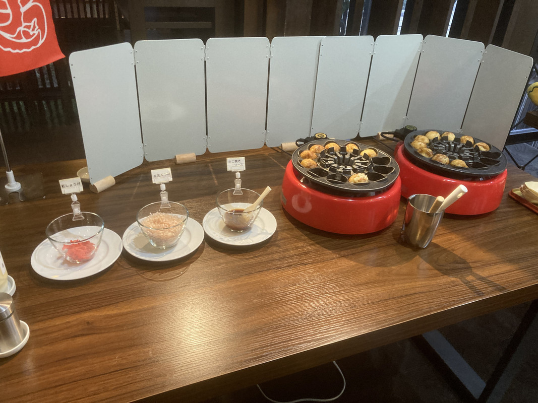 朝食のたこ焼き