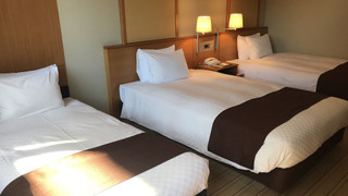 トリプルルーム 喫煙可 (2シングルベッド＋1エキストラベッド) (添い寝分お子様のお食事代は追加料金現地精算となります)