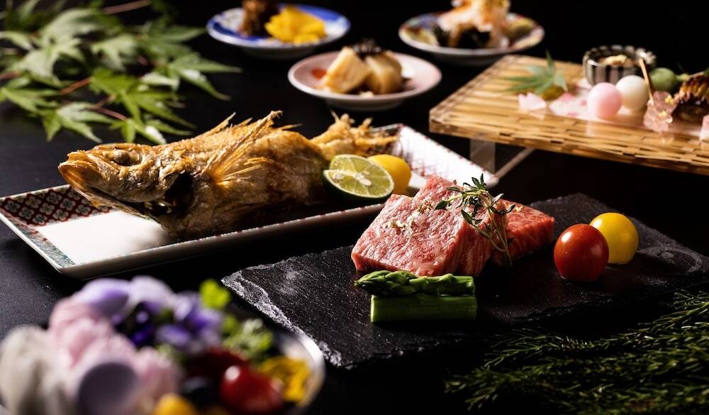 のどぐろと能登牛のステーキ / 1