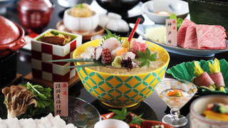 北館 5F金泉露天付き ツイン 禁煙 マウンテンビュー 神戸牛付き会席 (部屋食)