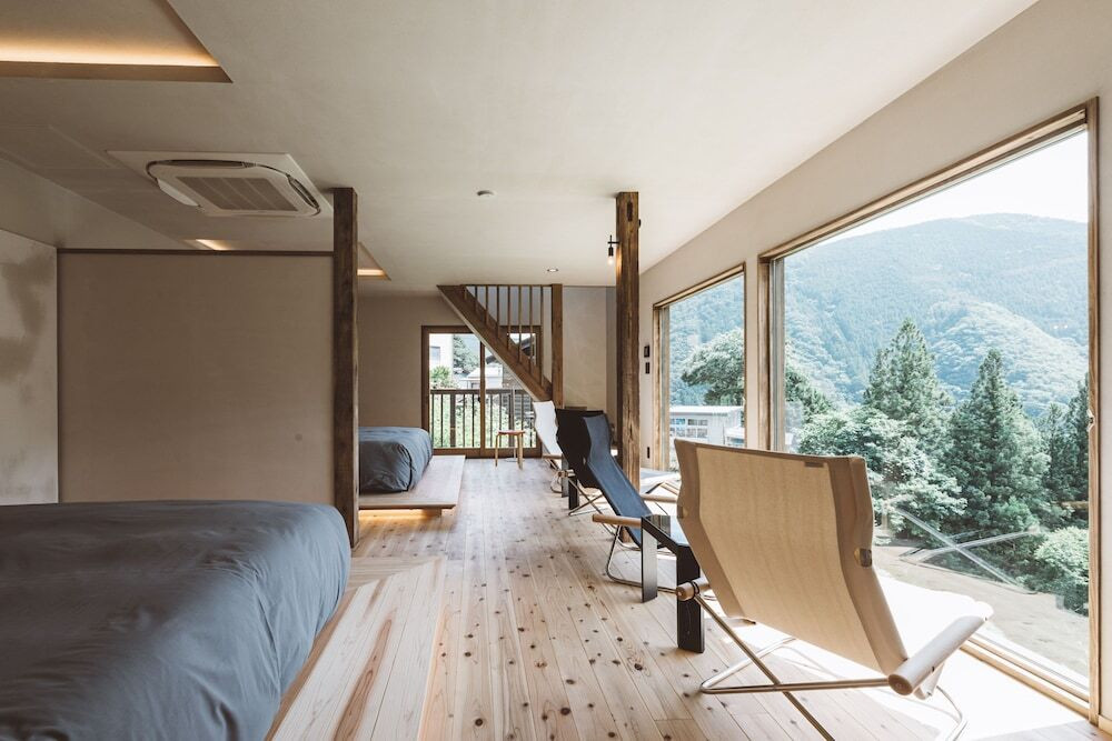 崖の家 KONAGATA 1 寝室からの眺め