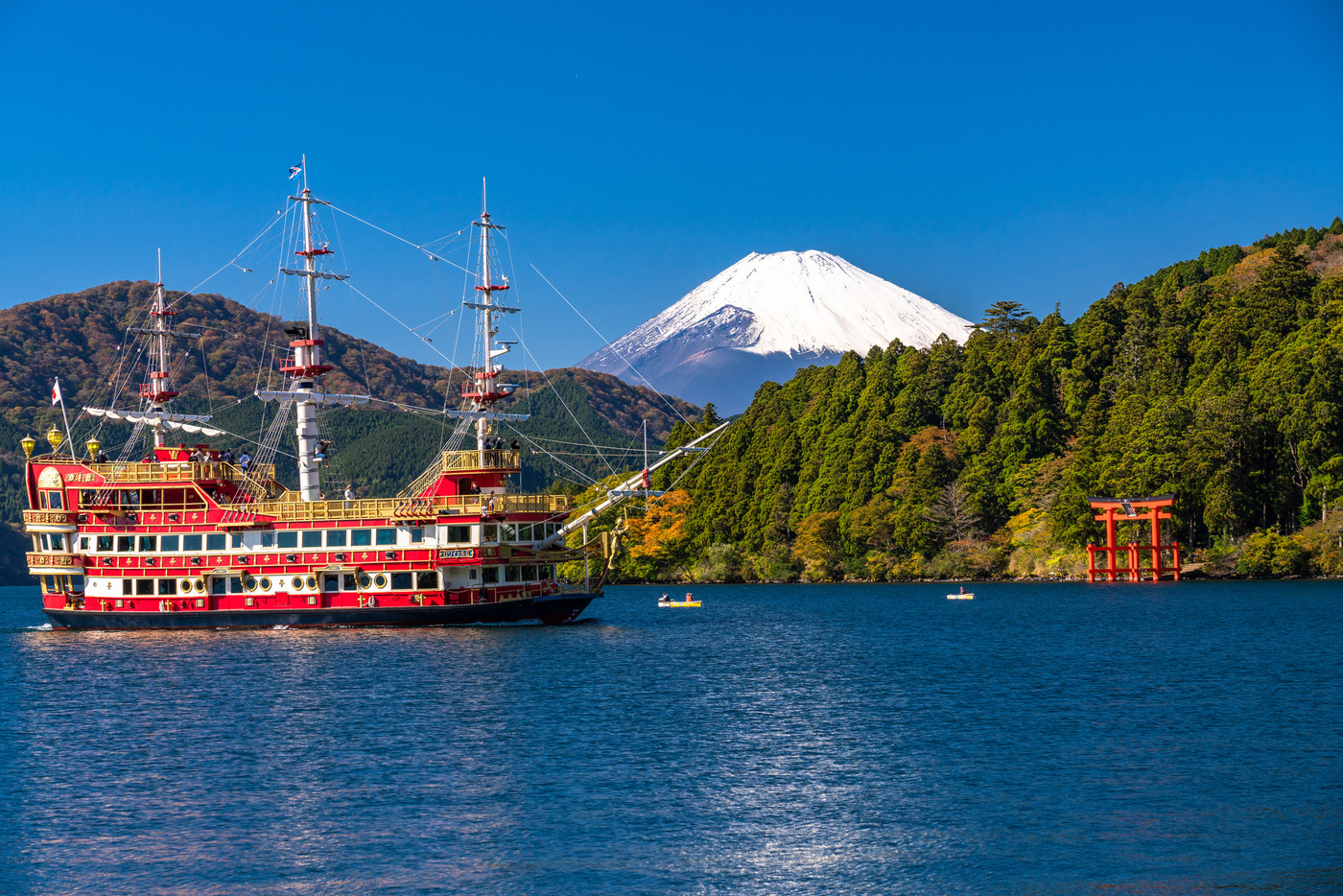 《神奈川県》富士山と芦ノ湖・元箱根の風景