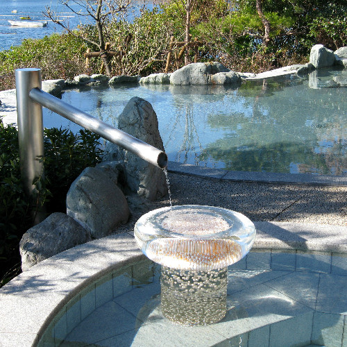 真珠のお湯受け