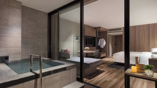 デラックス ルーム キングベッド 1 台 ガーデンビュー (with Outside Hot Spring)