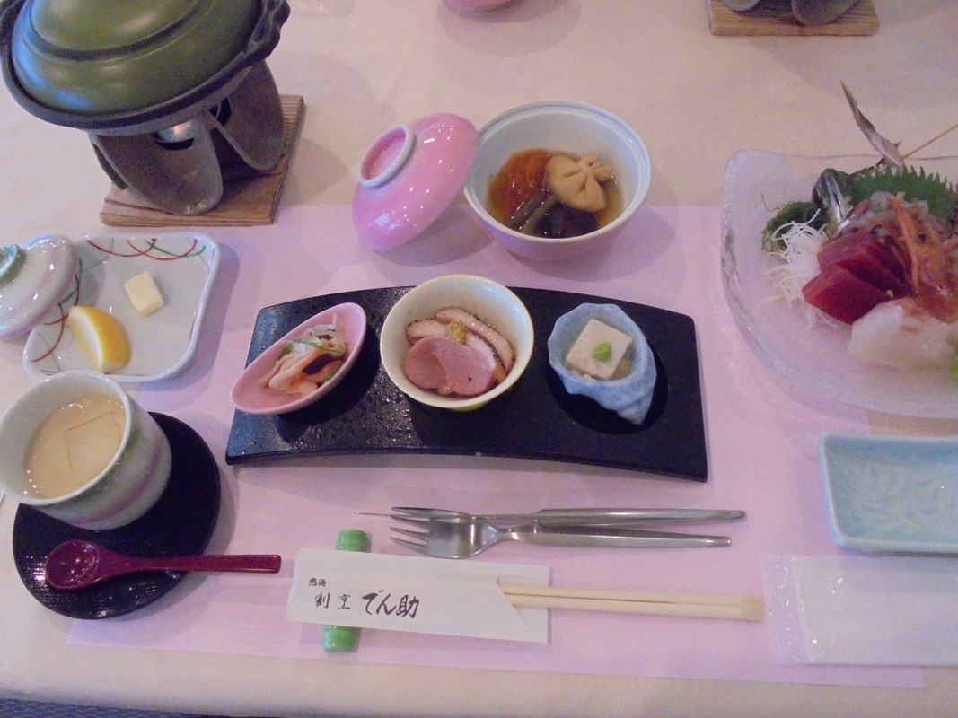 ホテルでの夕食　