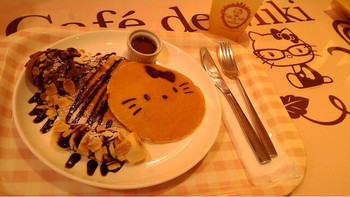 「カフェドミキ ウィズ ハローキティ」料理 755167 チョコバナナパンケーキ