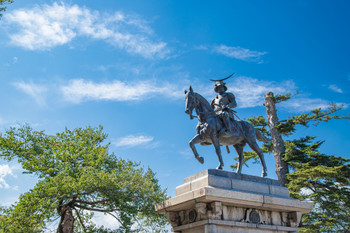 Date Masamune Equestrian Statue Sendai City