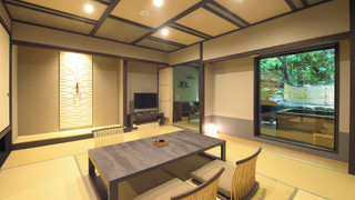 温泉露天風呂＆ウッドデッキ付 44平米 (山のテラス･和室) 禁煙