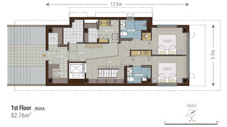 ラグジュアリー ヴィラ 4 ベッドルーム (  A  )