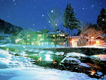 越後長野温泉で雪見風呂ならこのお宿：「妙湶和樂　嵐渓荘」960672