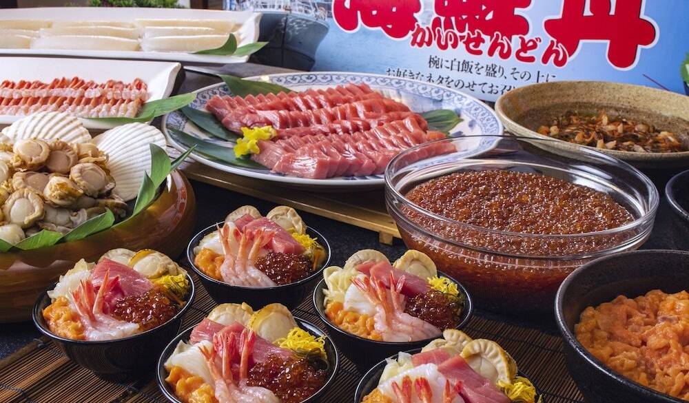 朝食一例／海鮮丼 / 3