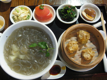 「茉莉花」 料理 11589066 竹スープ麺と特製シュウマイの膳