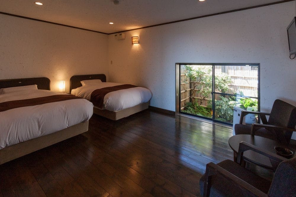 露天風呂付客室／琥珀③