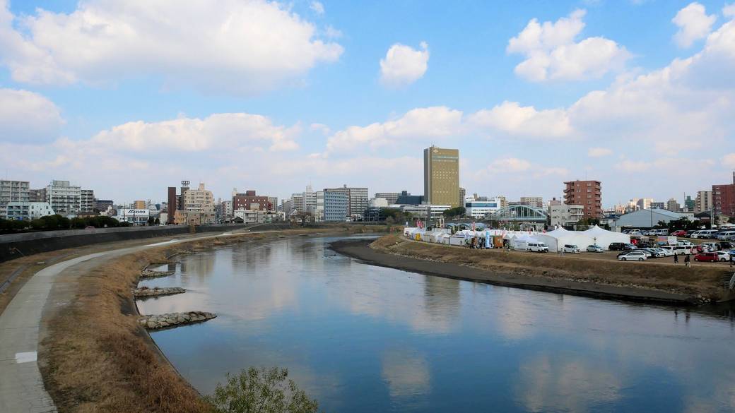 熊本市内を流れる「白川」 / 5