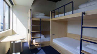 Bunk with River View and Shared Bathroom
