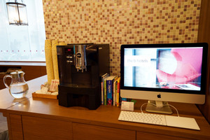 ロビーにあるフリードリンク