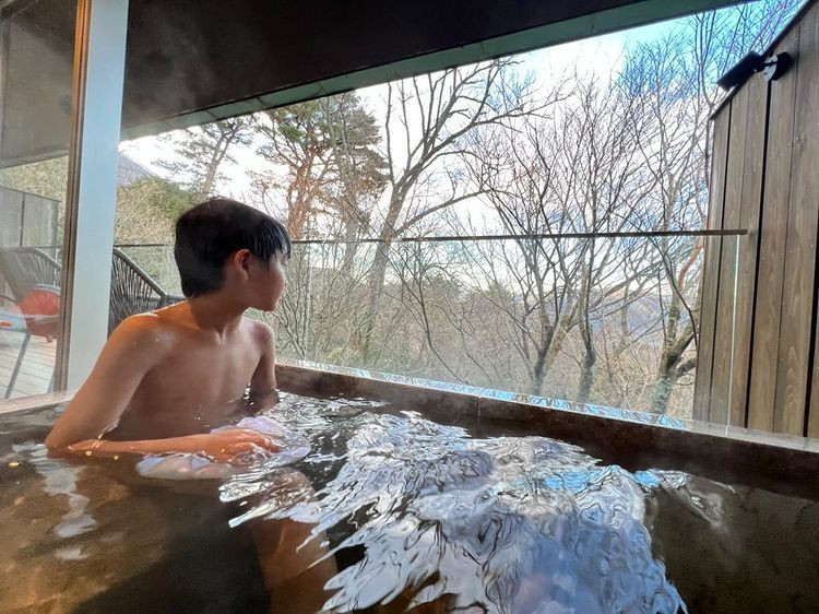 「香」の客室露天風呂 / 1