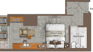 スタンダード ダブルルーム 禁煙 (Queen Bed Room)