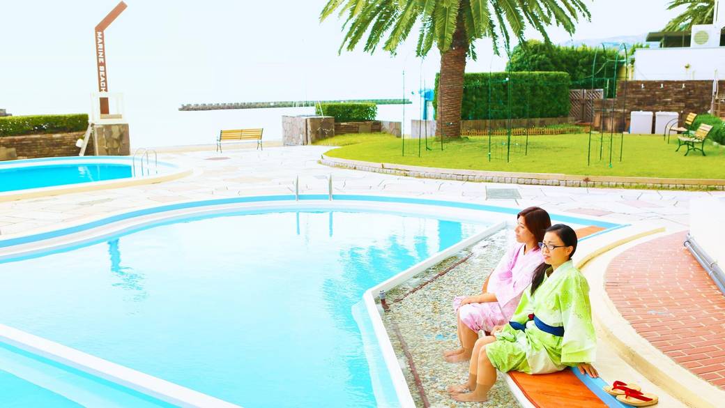 海の見える足湯(無料) / 5