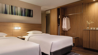 ツインルーム シングルベッド 2 台 (with Open Air Bath)