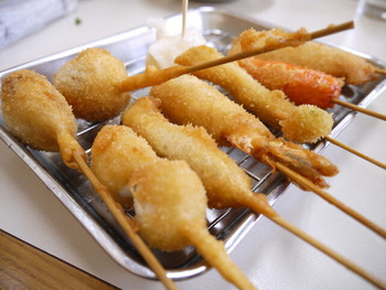「元祖串かつ だるま 道頓堀店」料理 1165189 道頓堀セット1400円