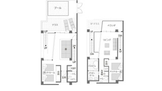 ヴィラ一棟貸し - プール付