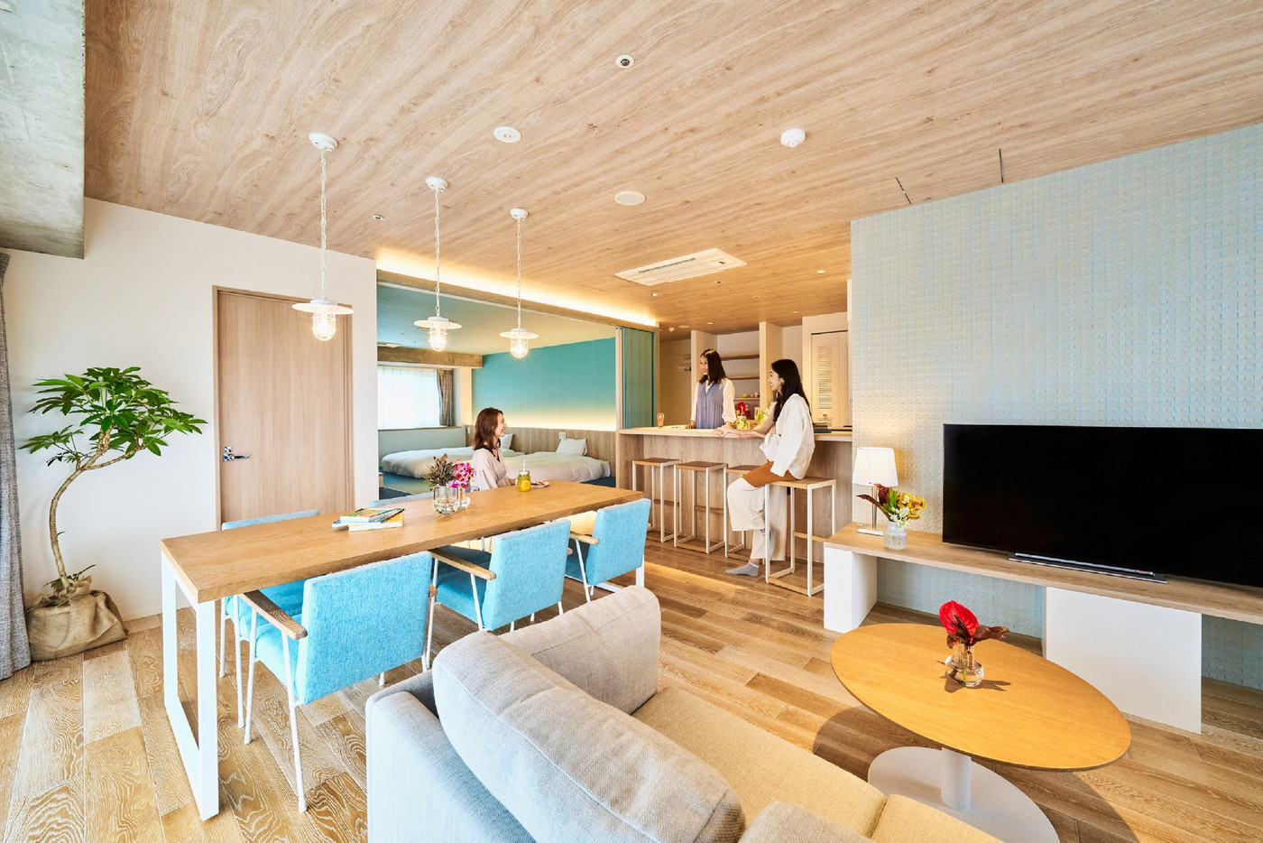 キッチン・洗濯乾燥機付きの部屋で“よんな～(ゆったり)”ステイ3952047