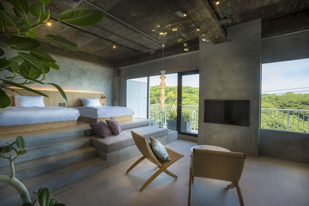 オーシャンコーナースイート201 ベッド