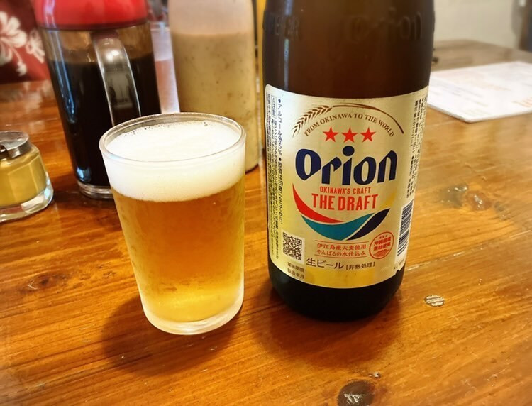 さっぱりした喉ごしが良いオリオンビール。県内のビールシェアナンバーワン / 3