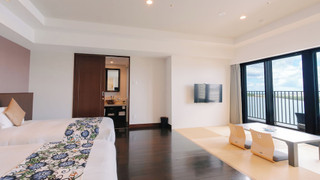 温泉露天風呂付/コーナーデラックス和洋室/エアポートビュー