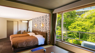 [禁煙] スーペリア和洋室ツイン 内風呂あり(湯仙峡)