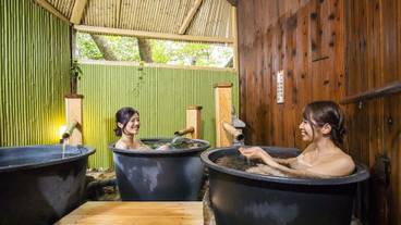 無料貸切風呂_5番地_釜風呂_温泉 / 9