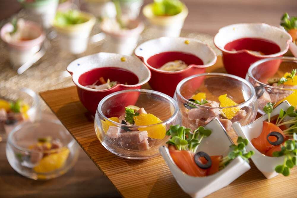 朝食ビュッフェ