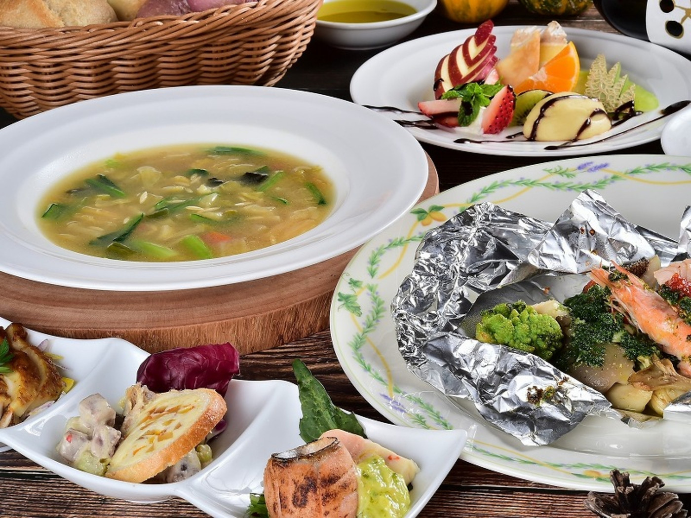 「鳩ノ巣渓谷」が目の前！自然に囲まれた空間でイタリア料理を堪能3489634