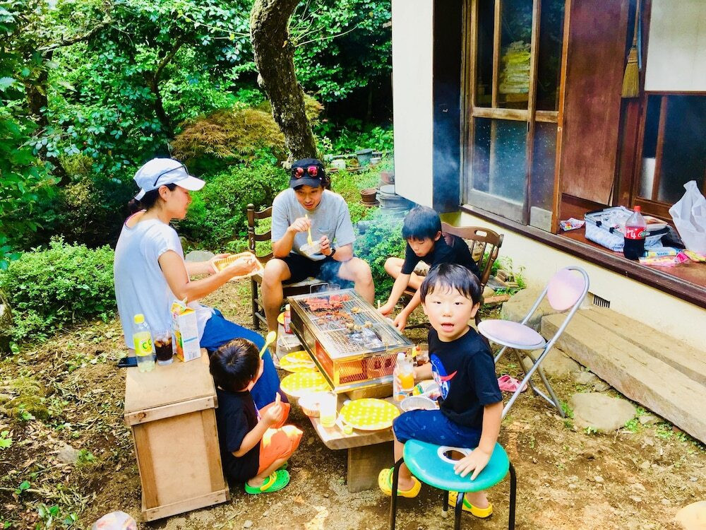 屋外ダイニングエリア