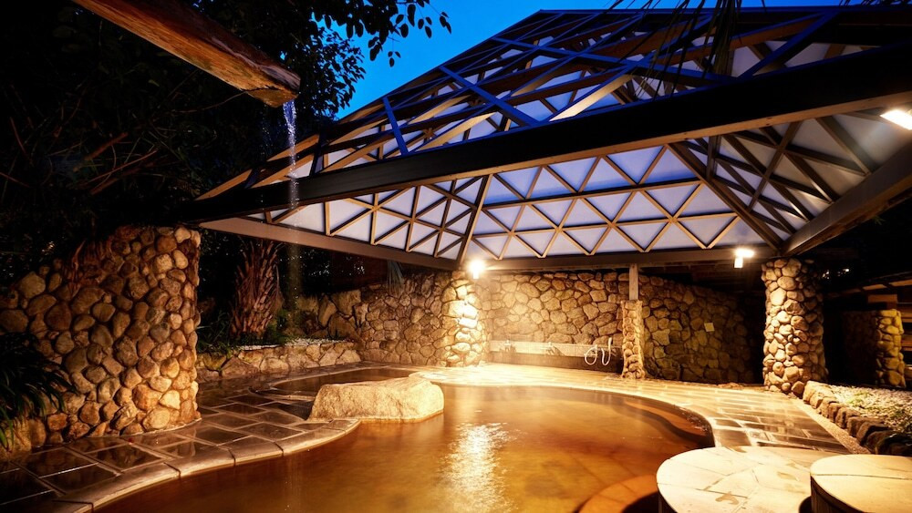 星空の下で嬉野温泉の湯を堪能4008246